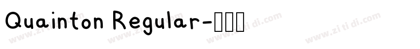 Quainton Regular字体转换